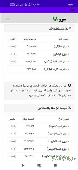 نرم افزار قیمت دلار یورو امروز