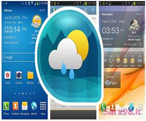 دانلود رایگان ویجت آب و هوا و ساعت اندروید